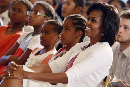 Michelle Obama hosts White House jazz studio event