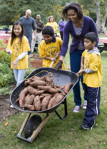 Michelle Obama attends Fall Harvest