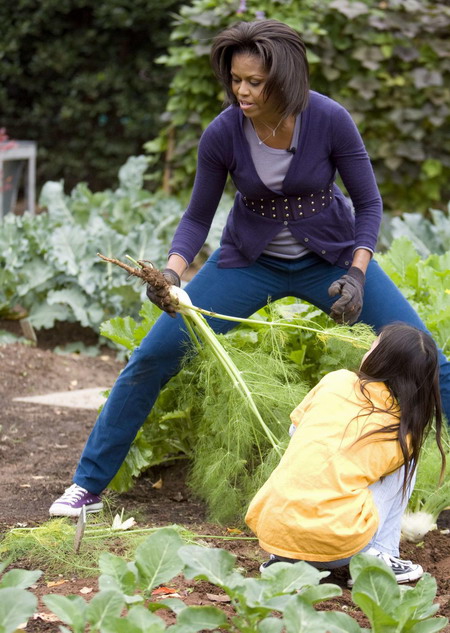 Michelle Obama attends Fall Harvest