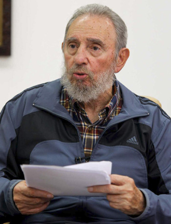 Former Cuban leader Fidel Castro reappears on TV