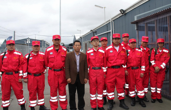 Chinese rescuers spring into action in NZ