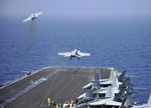 Aircraft carriers gain naval clout