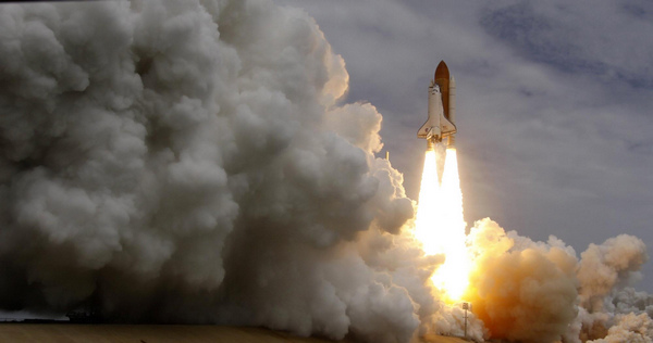 NASA's last space shuttle blasts into history