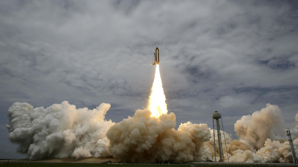 NASA's last space shuttle blasts into history