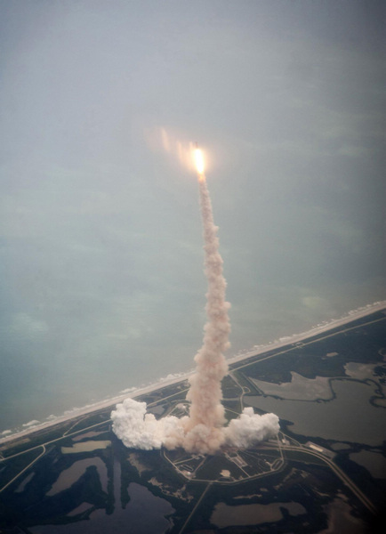 NASA's last space shuttle blasts into history