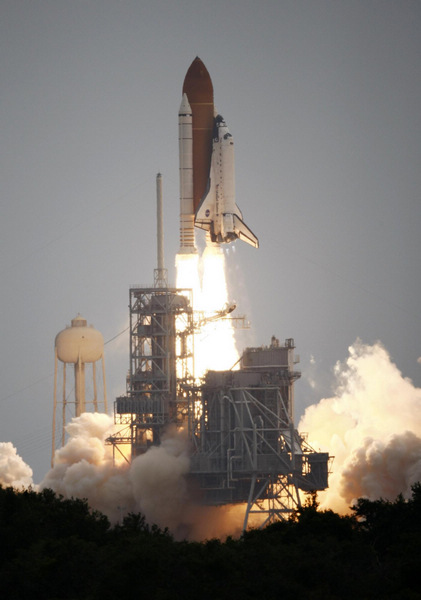 NASA's last space shuttle blasts into history