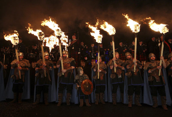 Torchlight marks the start of New Year