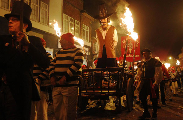 Bonfire night celebrations in England