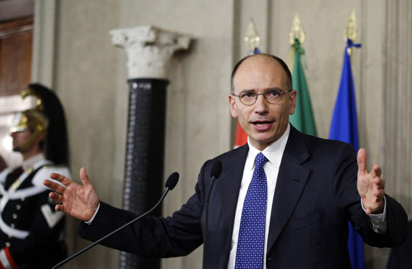 Enrico Letta named new Italian PM