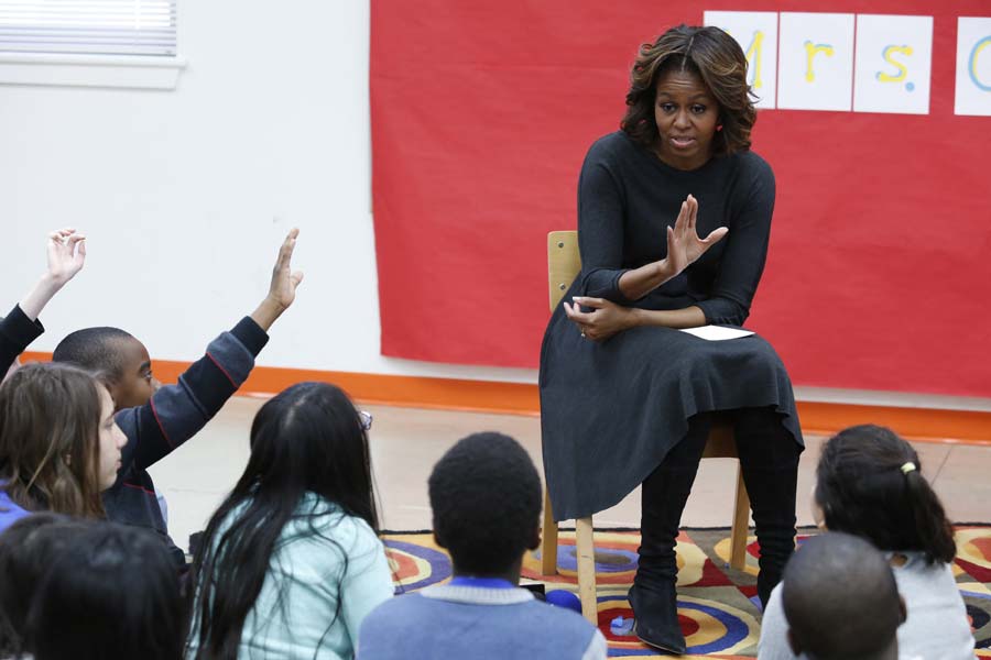 US first lady preps for China visit