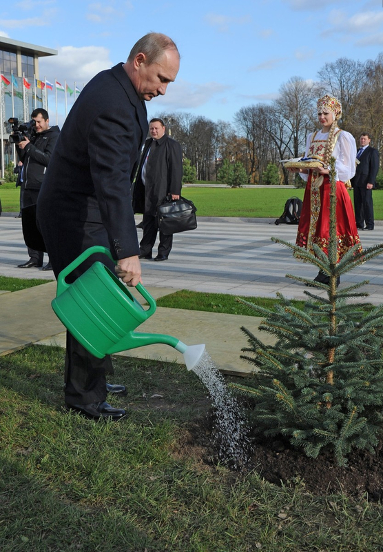 World leaders plant for the future