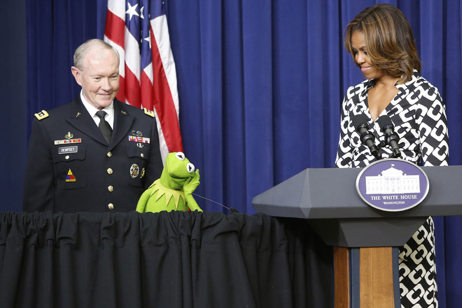 US first lady promotes film