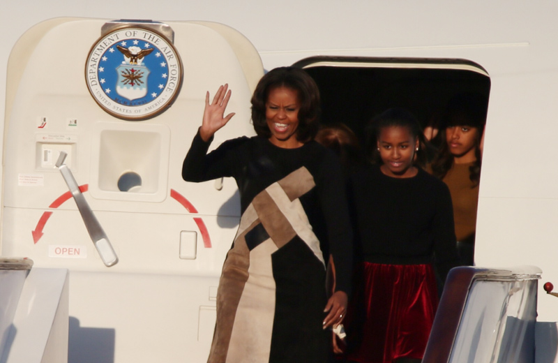 Michelle Obama arrives in Beijing