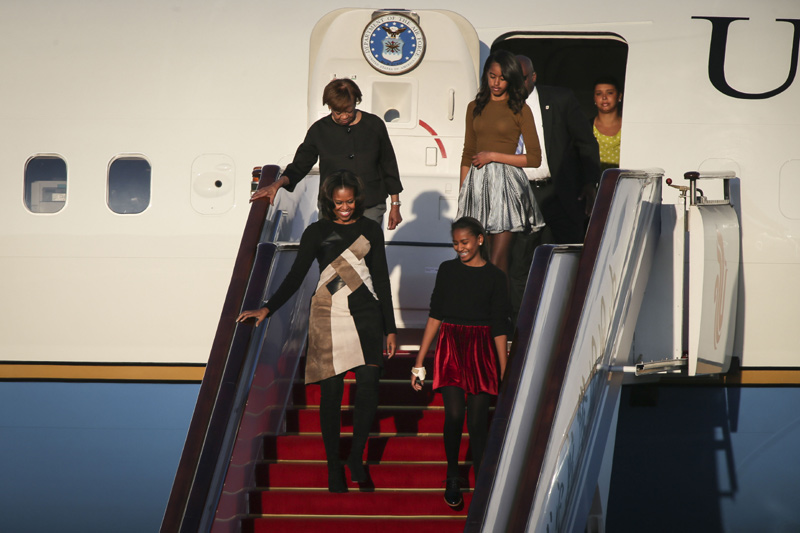 Michelle Obama arrives in Beijing