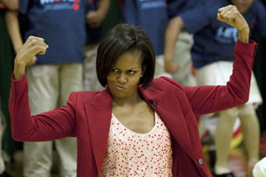 Michelle Obama arrives in Beijing