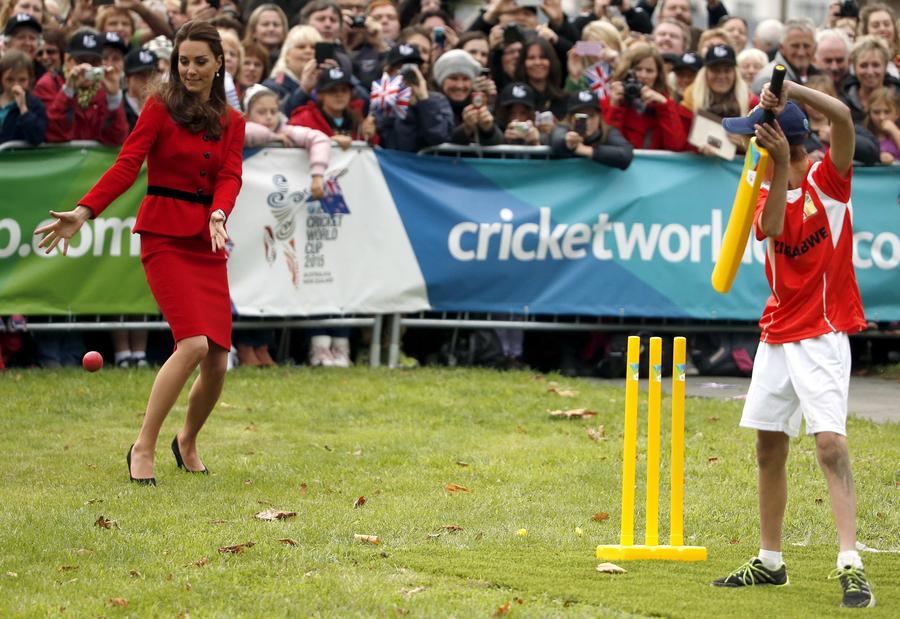 Prince William, Kate attend cricket promotional event