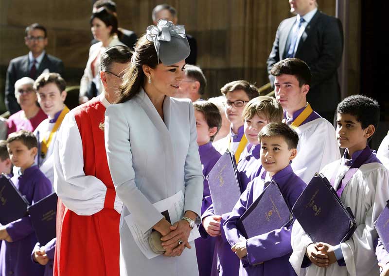 British royals attend Easter Sunday Service