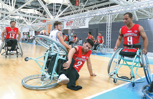 Afghan wheelchair hoop stars battle prejudice, wars to make world debut