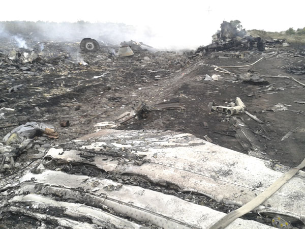 Malaysian airliner downed in Ukraine, 295 dead