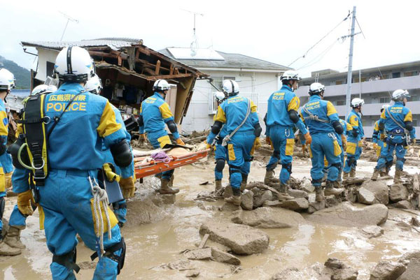 Landslides hit Japan's Hiroshima killing at least 27