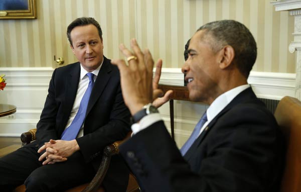 Obama, Cameron pledge to help seek justice for Paris attacks