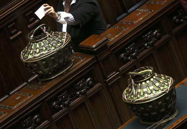 Italy's presidential election begins in Parliament