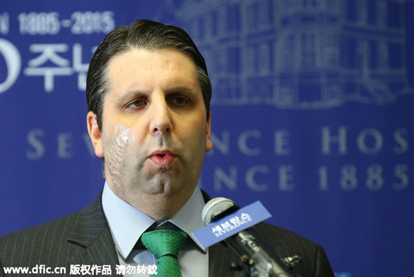 US envoy to South Korea leaves hospital after knife attack