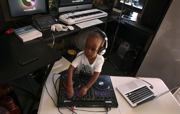 Toddler disc jockey is viral social media phenomenon