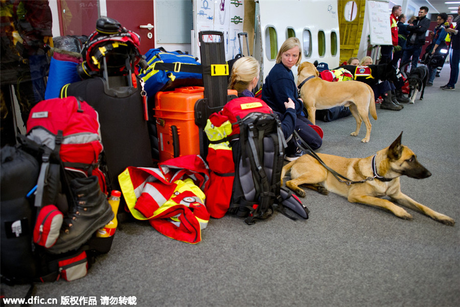 International teams start search-and-rescue operations in Nepal