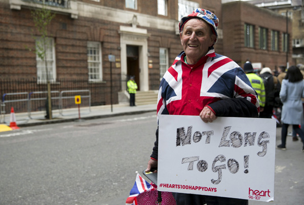 Britain's Duchess of Cambridge in labor