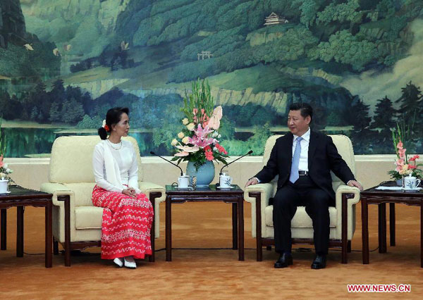 Aung San Suu Kyi in China