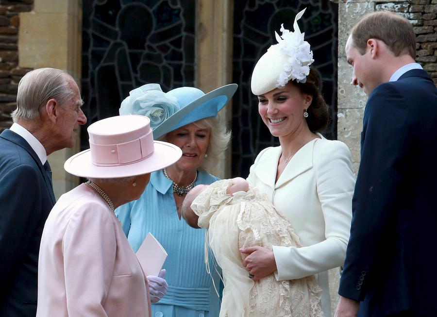 UK's Princess Charlotte christened on royal estate