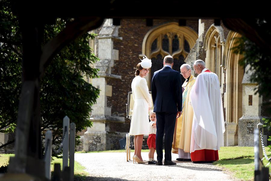 UK's Princess Charlotte christened on royal estate