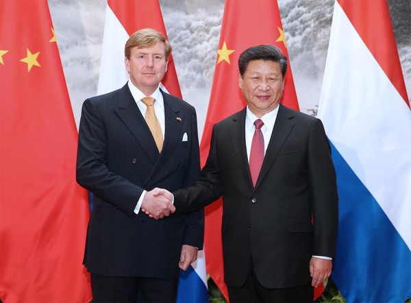 Netherlands' king pledges to push China-EU free trade