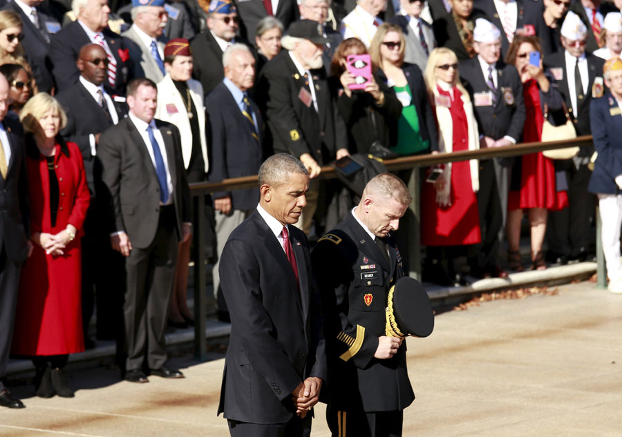 Veterans Day marked across the US