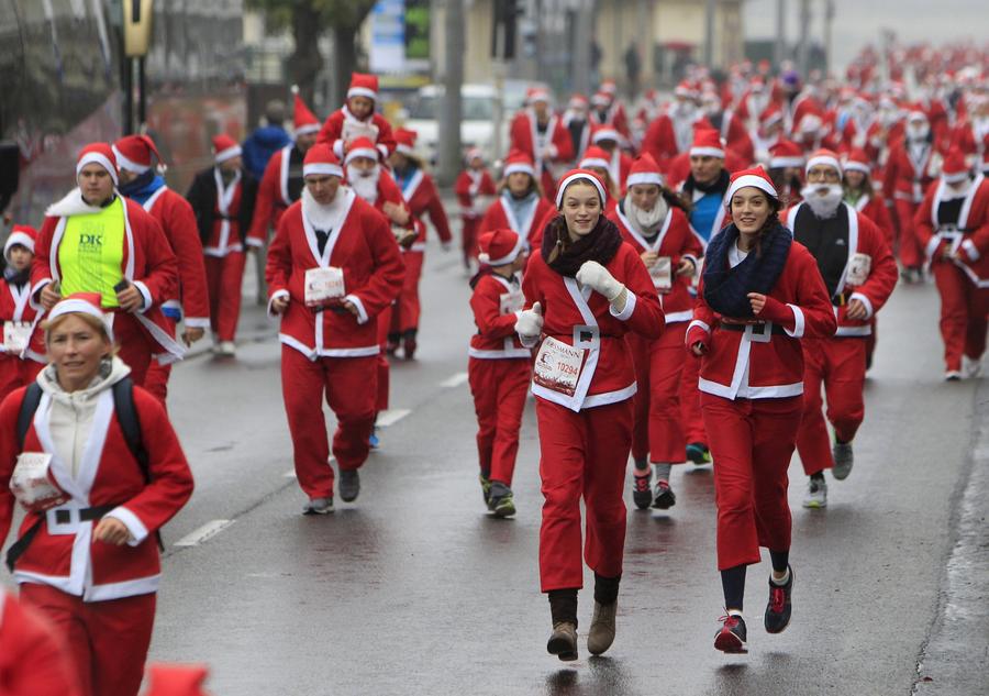 Riding with Santa Claus around the world