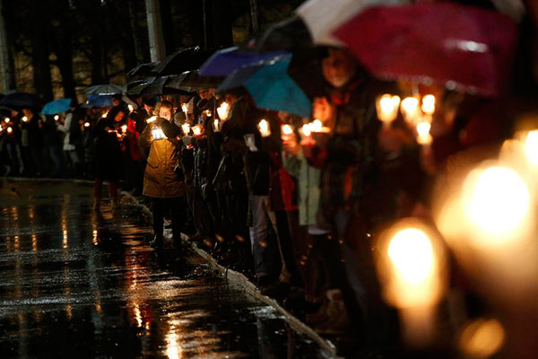 German citizens rally against anti-Islam movement Legida in Leipzig