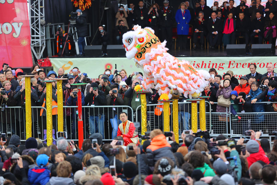 Chinese Lunar New Year marked in central London