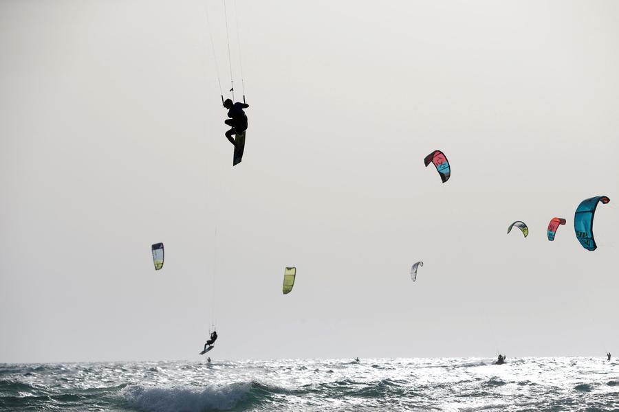 Go kitesurfing in Israel