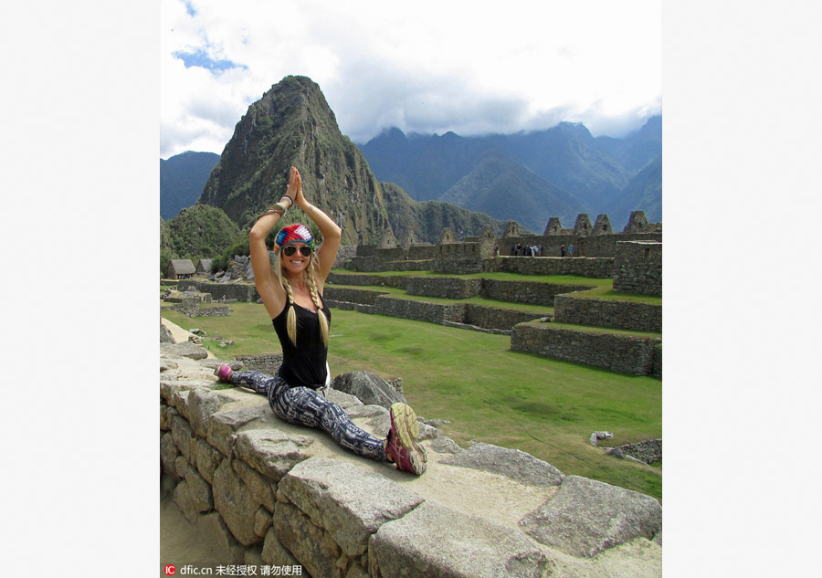 Yoga way to travel around the world