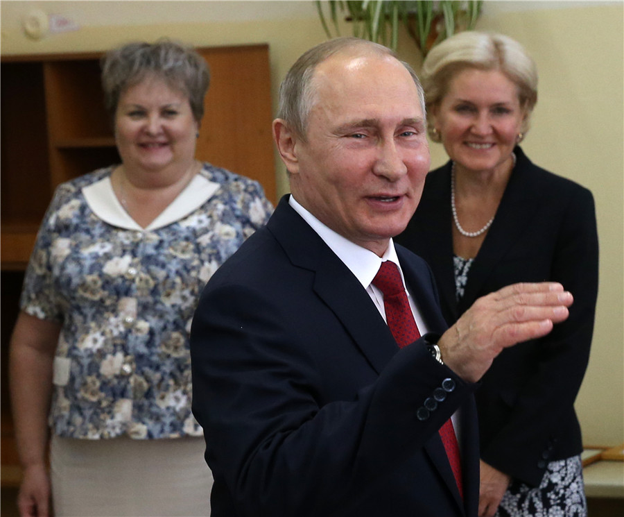 Putin greets students on first day of new session