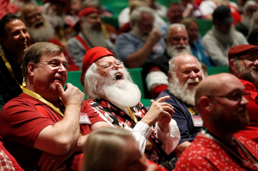 In photos: The art of becoming Santa