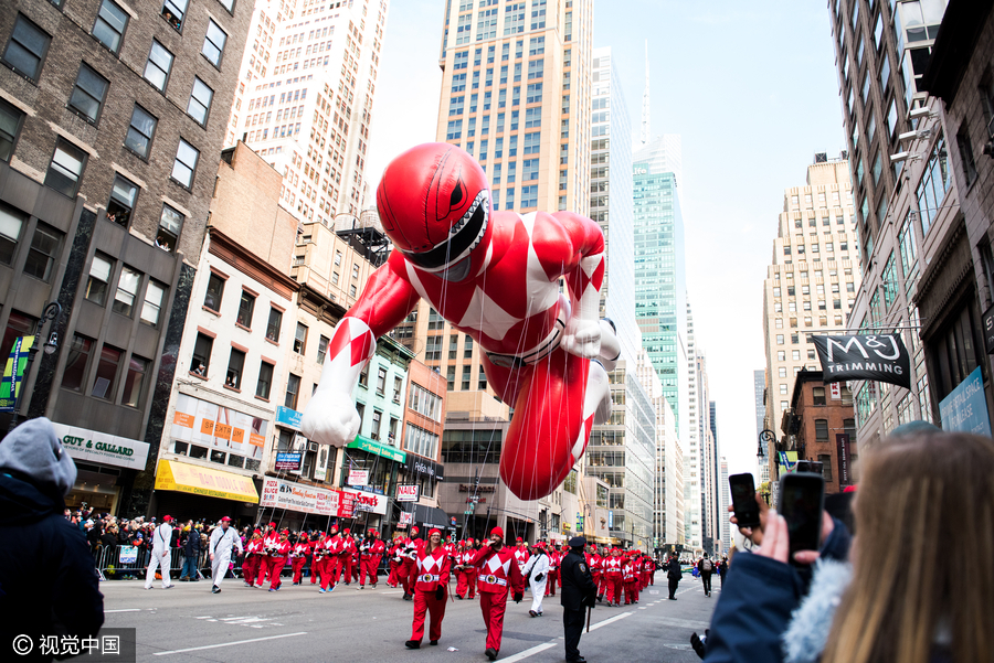 Thanksgiving parade celebrated in New York