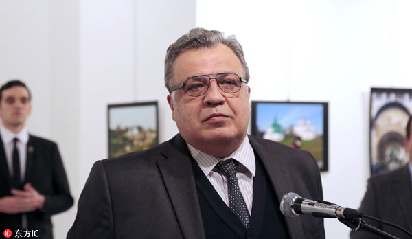 Russian ambassador shot dead in Turkey