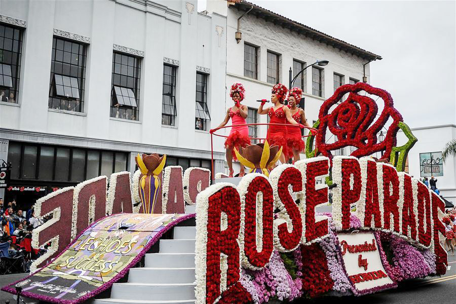 128th Rose Parade held on Colorado Boulevard in Pasadena, California