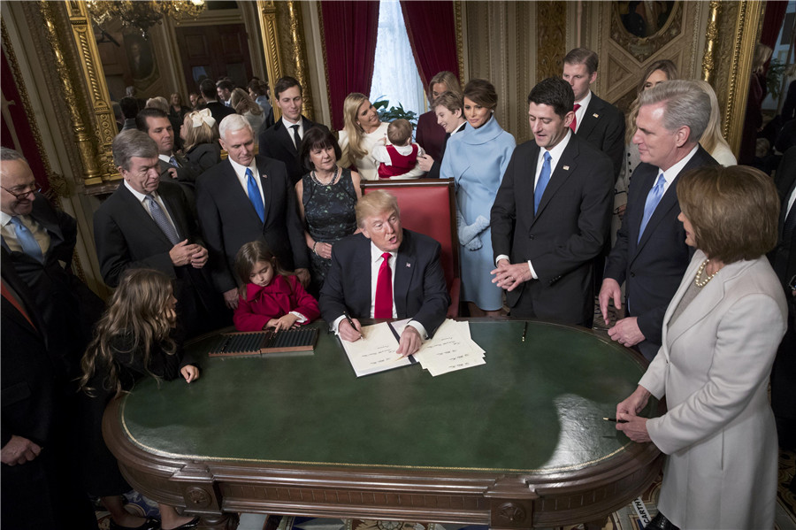 Donald Trump sworn in as 45th US President