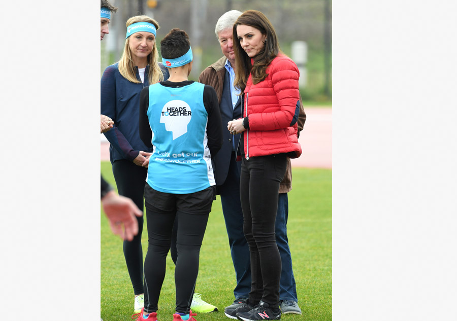 William, Kate and Harry compete in relay race for charity