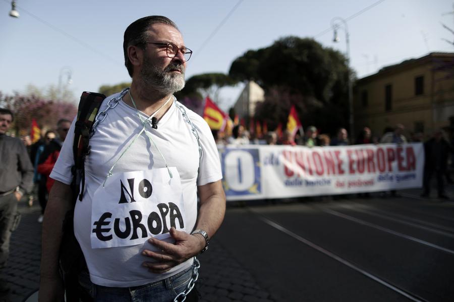 Celebration and protest mixed at 60th anniversary of Treaty of Rome