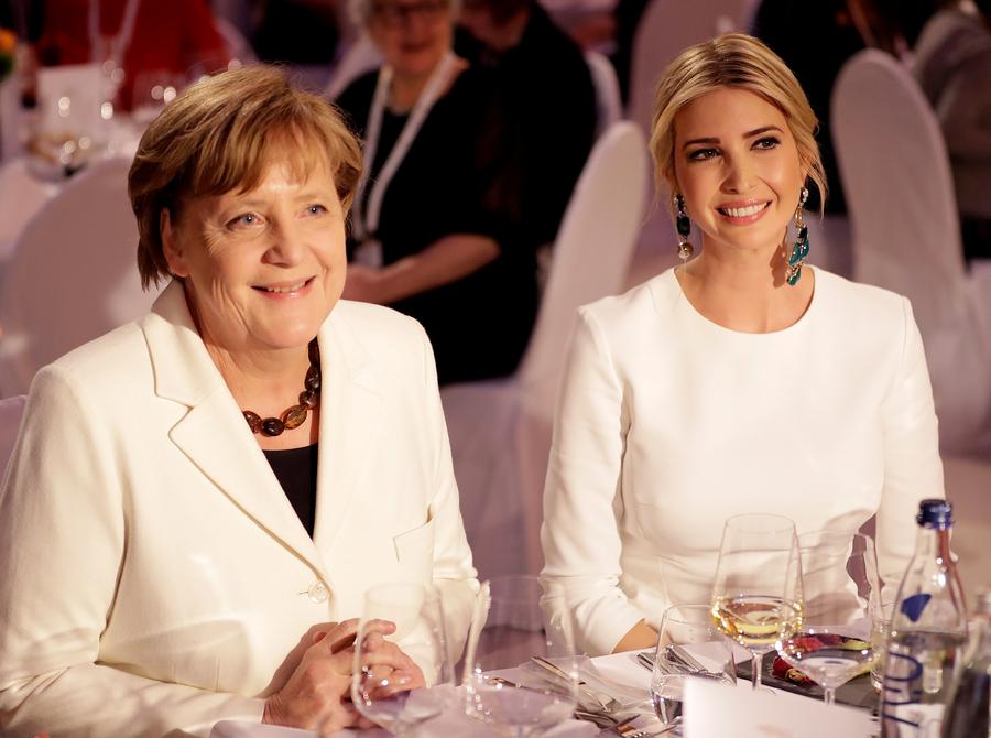 Ivanka Trump hears groans as she defends father in Berlin