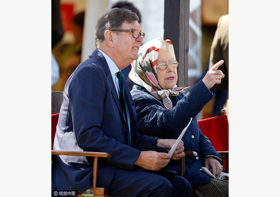 Queen Elizabeth II enjoys day out at Royal Windsor Horse Show